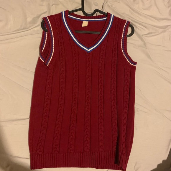 Knit Cable Sweater Vest - Picture 1 of 3